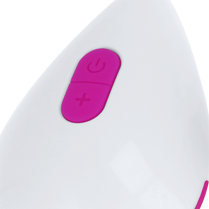 OHMAMA - OVO VIBRATÓRIO TEXTURIZADO COM 10 MODOS ROXO E BRANCO