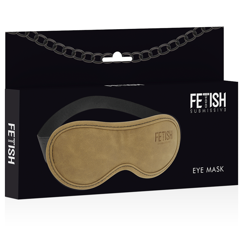 Máscara Fetish Submissive Origin - em pele vegan com forro em neoprene