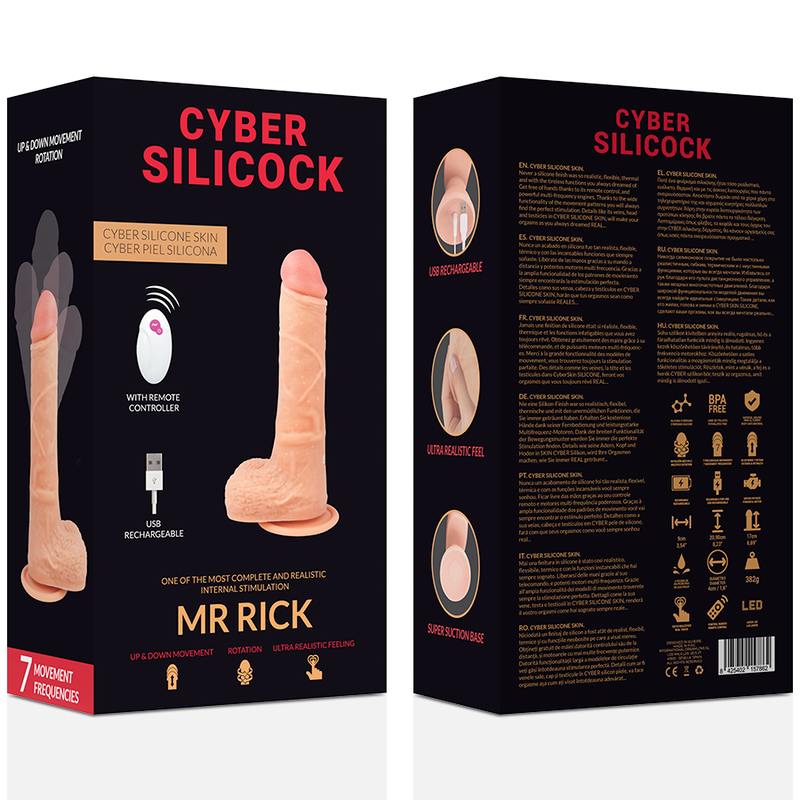 CYBER SILICOCK - CONTROLO REMOTO REALISTA SR. RICK 20,9 CM -O- 4 CM
