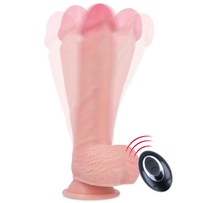 ROCKARMY - ARNÉS + VIBRADOR DE SILICONA LÍQUIDA PREMIUM APACHE CONTROL REMOTO 20,5 CM -O- 4,62 CM