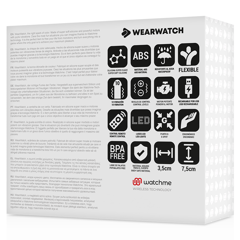 WEARWATCH - CONTROLO REMOTO EM FORMATO DE OVO WATCHME TECHNOLOGY RESISTENTE À ÁGUA DO MAR / NEVE