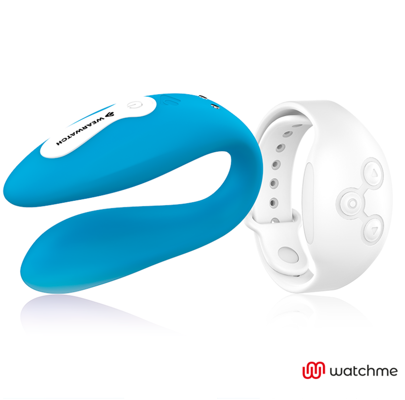 WEARWATCH - VIBRADOR COM TECNOLOGIA DUPLA WATCHME ÍNDIGO/NEVE