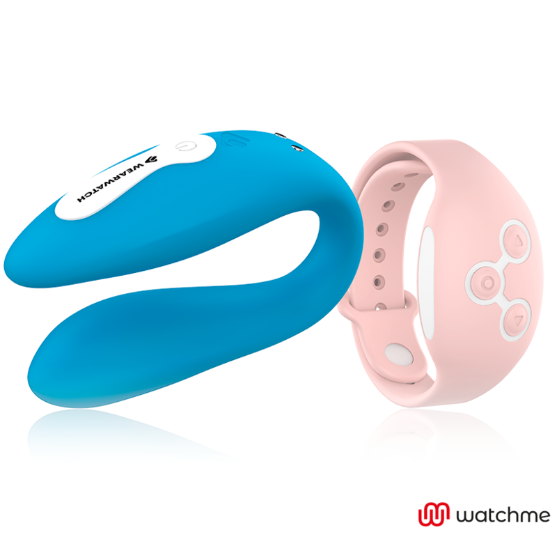 WEARWATCH - VIBRADOR COM TECNOLOGIA DUPLA WATCHME ÍNDIGO / ROSA
