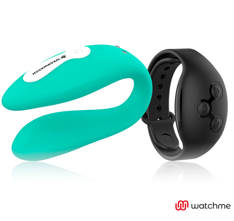 WEARWATCH - RELOJ VIBRADOR DE DOBLE TECNOLOGÍA AGUAMARINA/JET