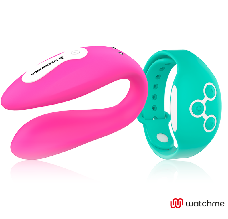 WEARWATCH - RELOJ DE DOBLE TECNOLOGÍA CON VIBRADOR FUCSIA / AGUA DE MAR