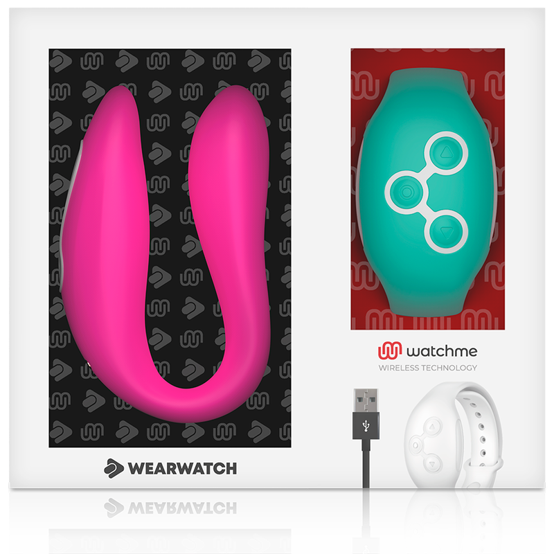 WEARWATCH - TECNOLOGIA DUPLA WATCHME VIBRATOR FÚCSIA / ÁGUA DO MAR