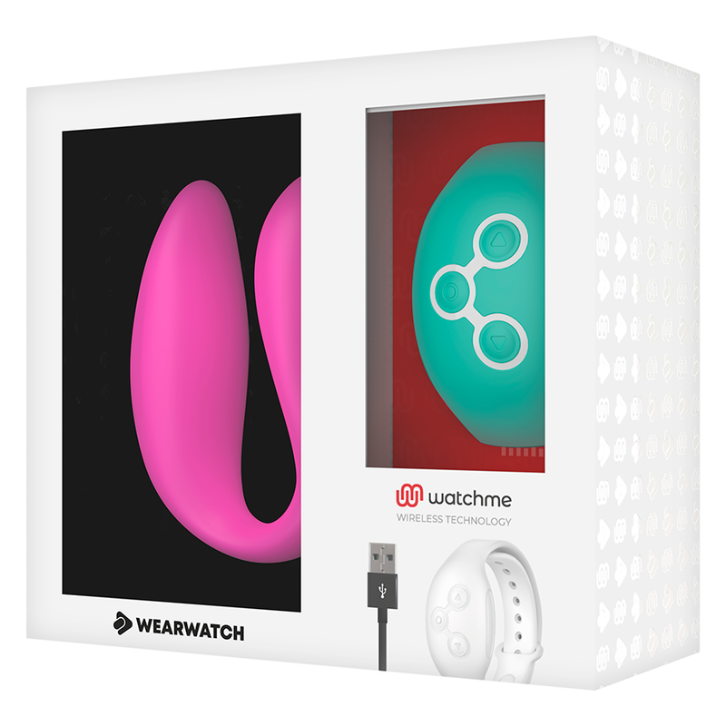 WEARWATCH - TECNOLOGIA DUPLA WATCHME VIBRATOR FÚCSIA / ÁGUA DO MAR