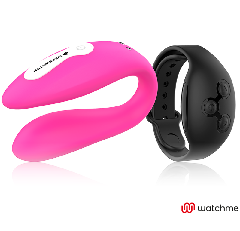 WEARWATCH - WATCHME VIBRADOR DE DOBLE TECNOLOGÍA FUCSIA/AZABACHE