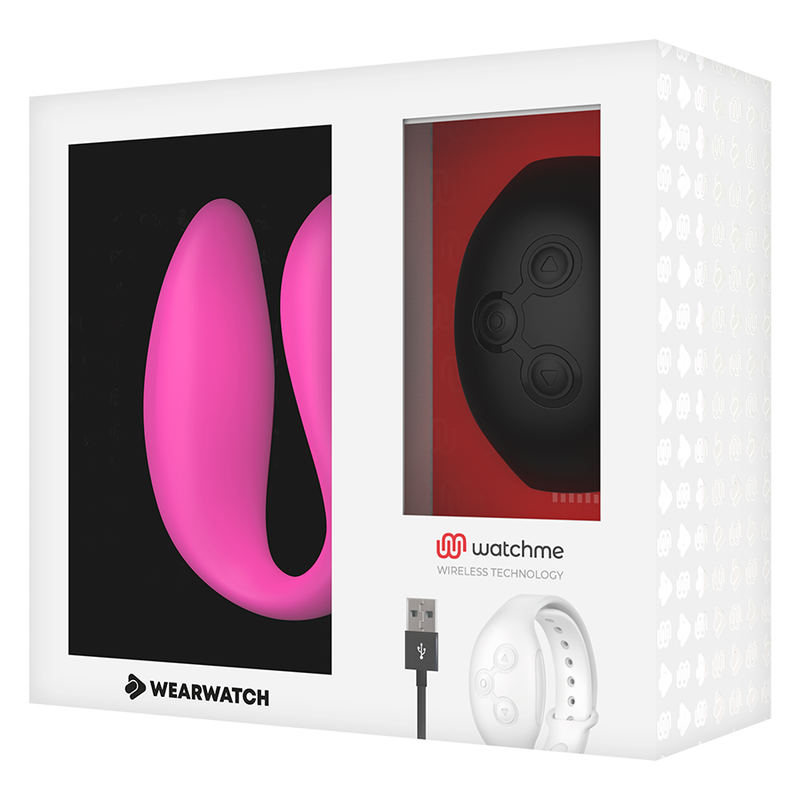 WEARWATCH - WATCHME VIBRADOR DE DOBLE TECNOLOGÍA FUCSIA/AZABACHE